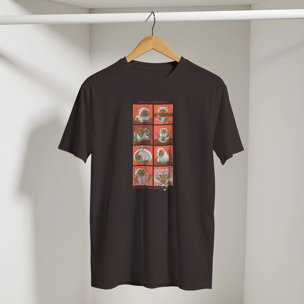 Cats Fill Every Space Comic Strip TShirt