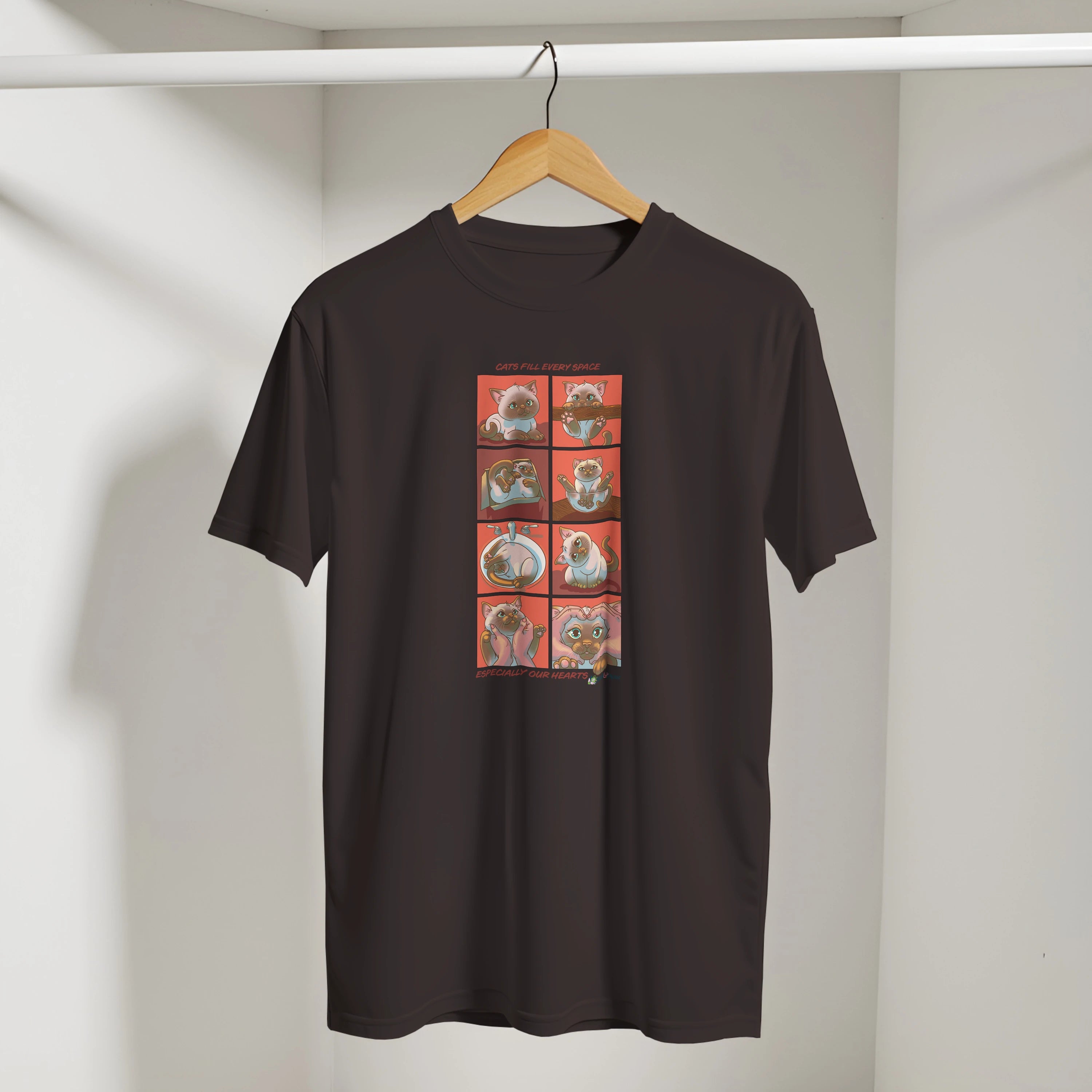 Cats Fill Every Space Comic Strip TShirt