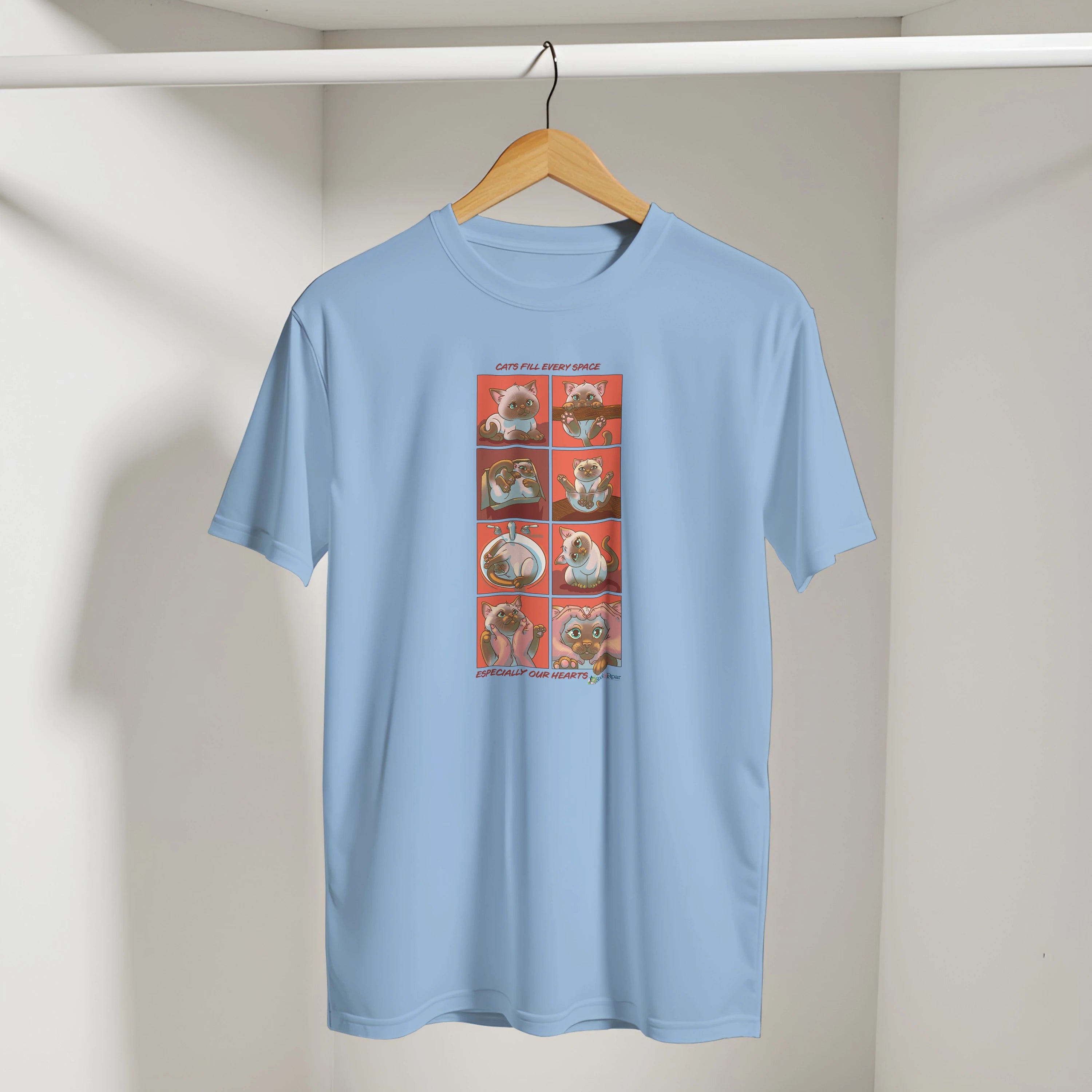 Cats Fill Every Space Comic Strip TShirt