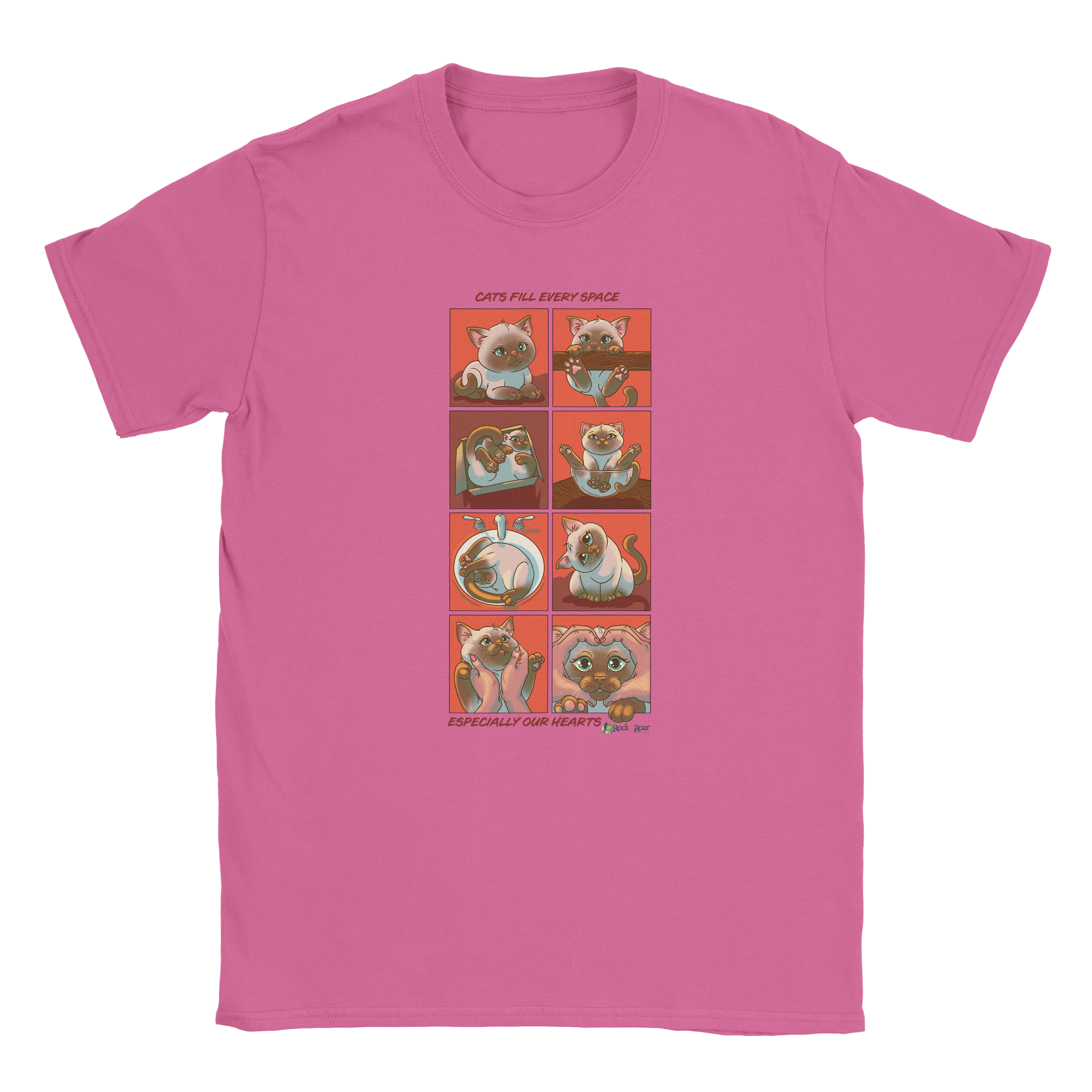 Cats Fill Every Space Comic Strip TShirt