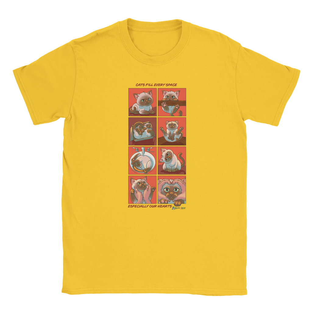 Cats Fill Every Space Comic Strip TShirt