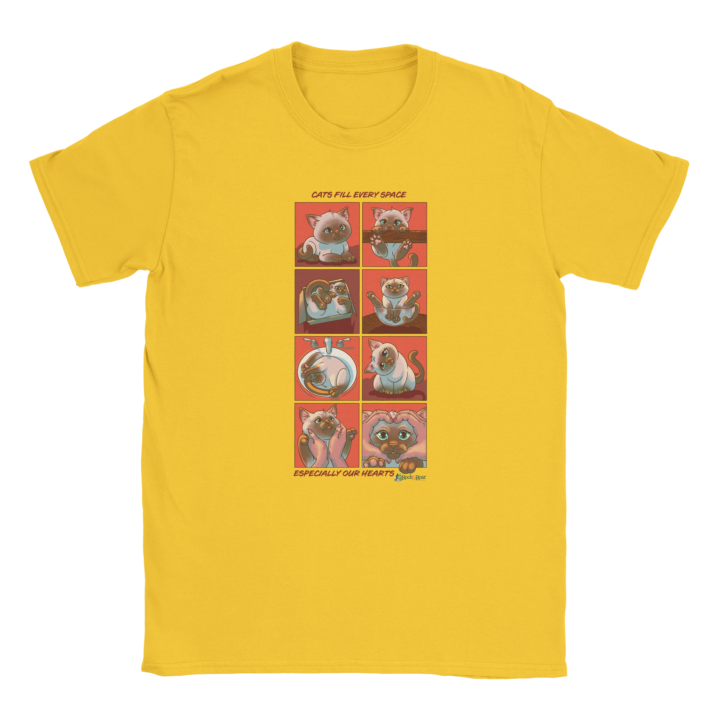 Cats Fill Every Space Comic Strip TShirt