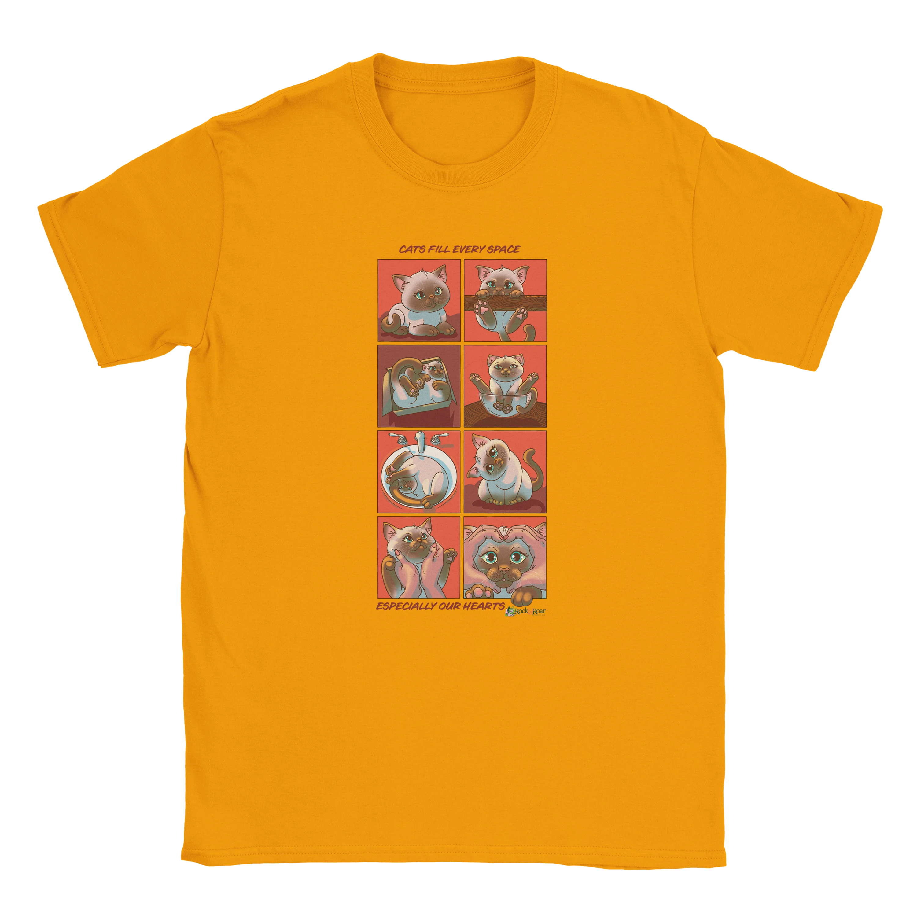 Cats Fill Every Space Comic Strip TShirt