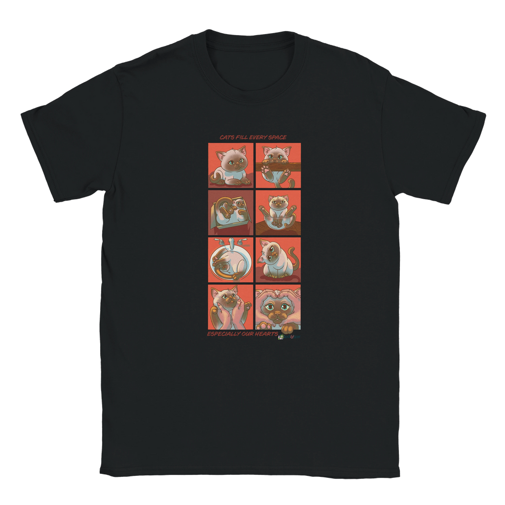 Cats Fill Every Space Comic Strip TShirt