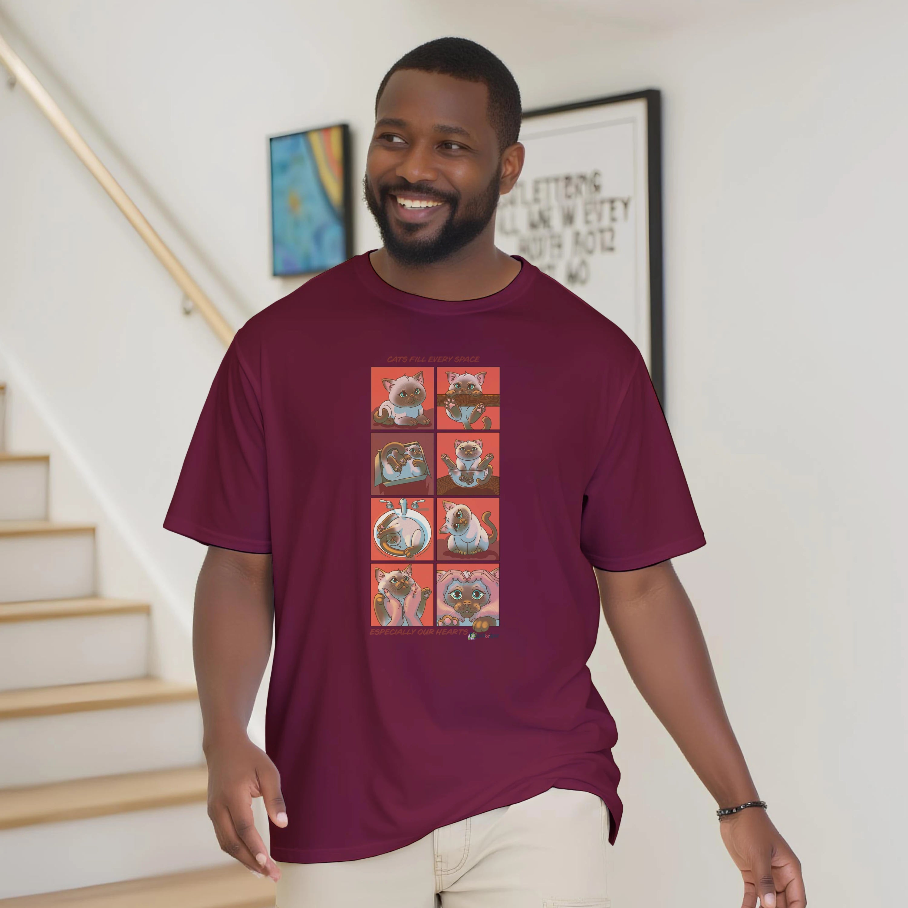 Cats Fill Every Space Comic Strip TShirt
