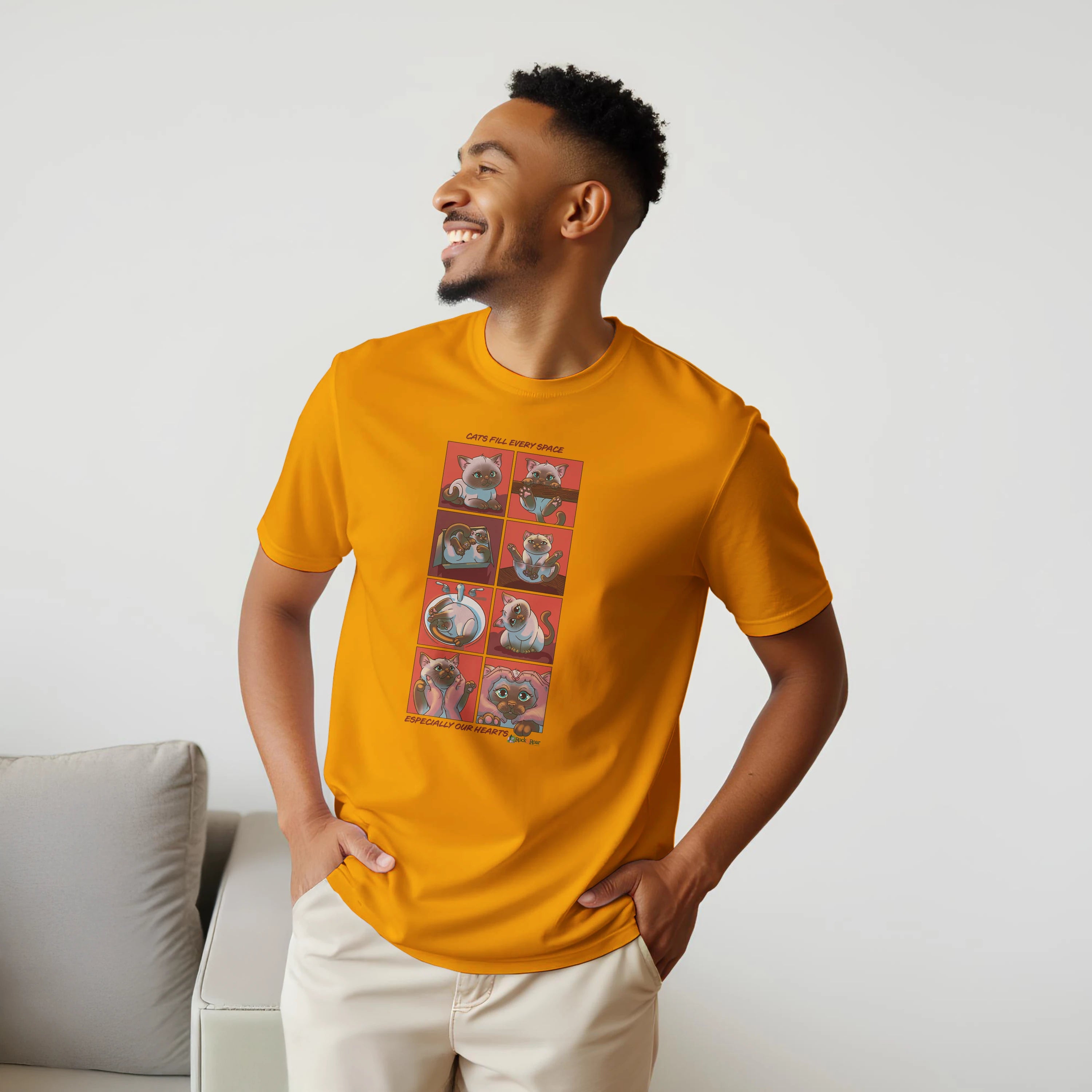Cats Fill Every Space Comic Strip TShirt