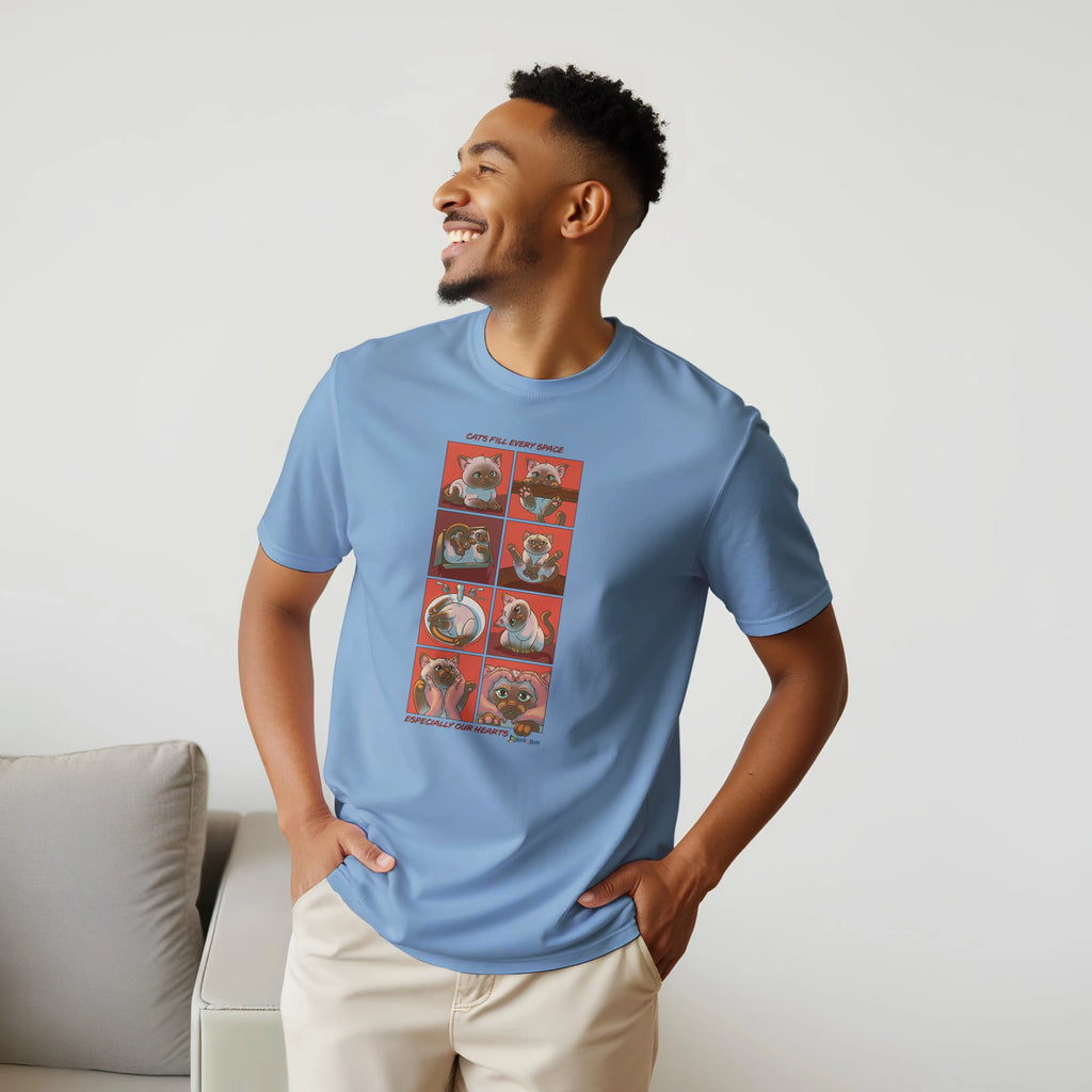 Cats Fill Every Space Comic Strip TShirt