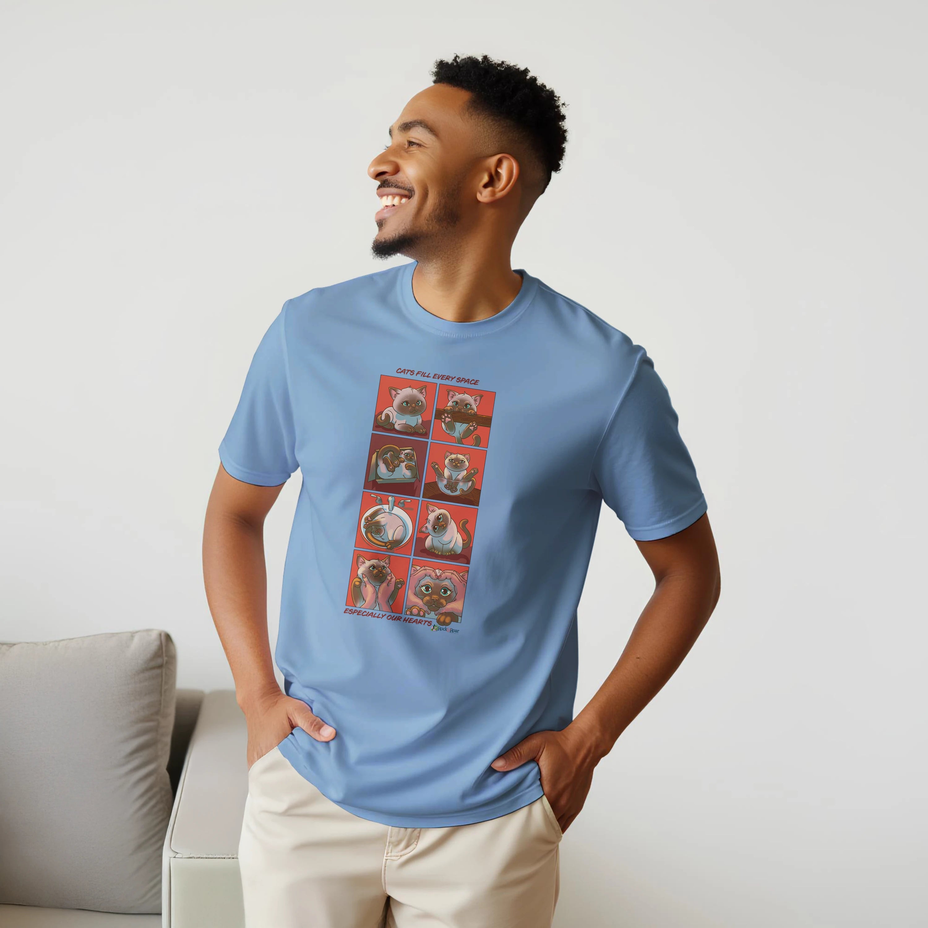 Cats Fill Every Space Comic Strip TShirt